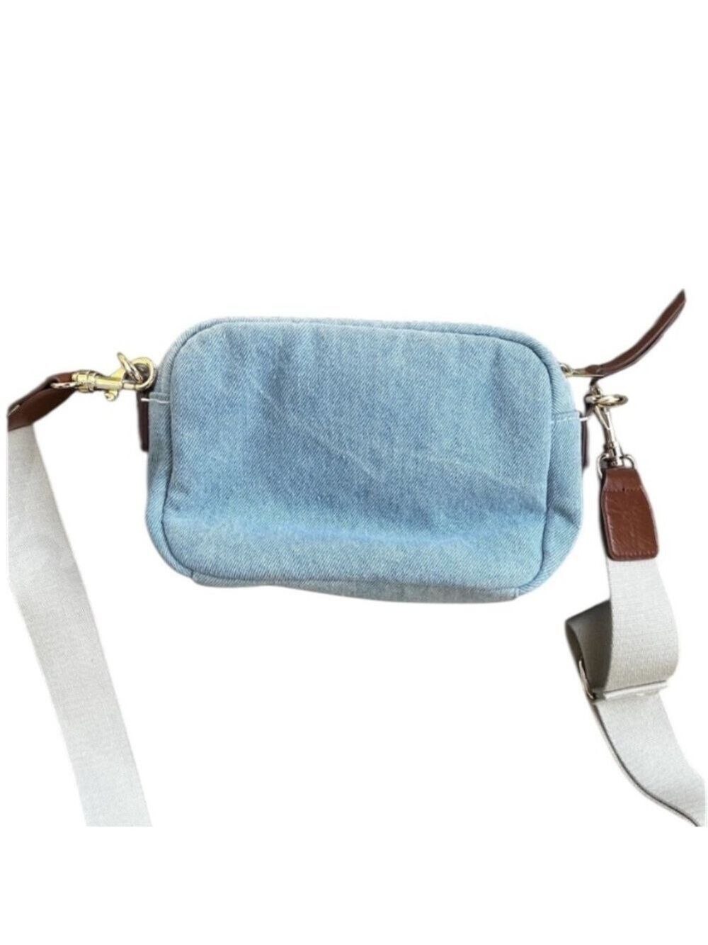 Distressed Denim Blue Crossbody Shoulder Bag Small Fringe Boho
Universal Thread - Picture 4 of 7